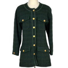 シャネル ノーカラー ジャケット アウター その他ジャケット ウール レディース ブランドアパレル 【中古】brapp