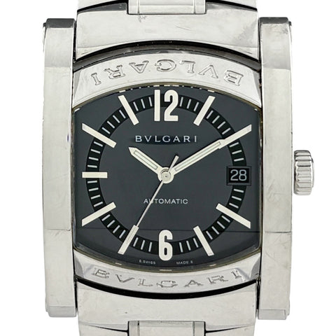BVLGARI Assioma AA 44 S 自動巻き時計 本体　アショーマ ブルガリ アショーマ AA44S 腕時計 SS 自動巻き グレー系 メンズ 時計