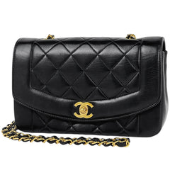 シャネル ダイアナ マトラッセ シングルフラップ チェーン ショルダーバッグ ショルダーバッグ レザー レディース ブランドバッグ・小物 【中古】brbag