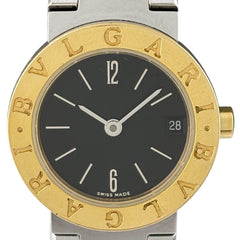 ブルガリ ブルガリブルガリ BB23SGD 腕時計 SS YG クォーツ ブラック レディース 時計 【中古】wtcbb