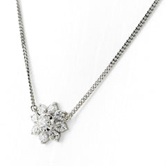 メレダイヤ デザインネックレス ネックレス Pt900 Pt850 ダイヤモンド レディース ノンブランドジュエリー 【中古】nbjwl