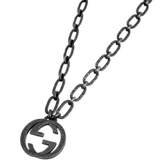 グッチ GGロゴ チェーン ネックレス シルバー925 レディース ブランドアクセサリー 【中古】bracc