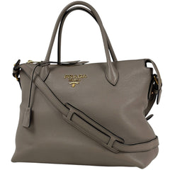 プラダ ロゴ ハンドバッグ レザー 1BA157 レディース ブランドバッグ・小物 【中古】brbag