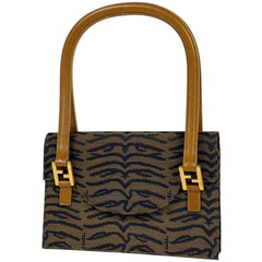 フェンディ ズッカロゴ ハンドバッグ ハンドバッグ キャンバス 26346 レディース ブランドバッグ・小物 【中古】brbag