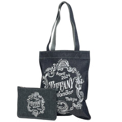 ティファニー ロゴ トートバッグ ポーチ セット デニム レディース ブランドバッグ・小物 【中古】brbag