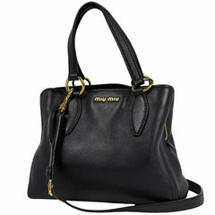 ミュウ ミュウ ヴィッテロ カリブ ハンドバッグ レザー レディース ブランドバッグ・小物 【中古】brbag