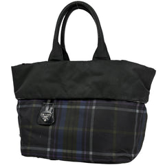 プラダ ロゴプレート トートバッグ ナイロン レディース ブランドバッグ・小物 【中古】brbag
