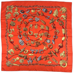 エルメス カレ 90 ALLIANCES DU MONDE スカーフ シルク レディース ブランドバッグ・小物 【中古】brbag