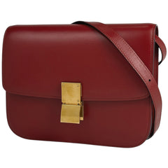 セリーヌ ロゴ ショルダーバッグ レザー レディース ブランドバッグ・小物 【中古】brbag