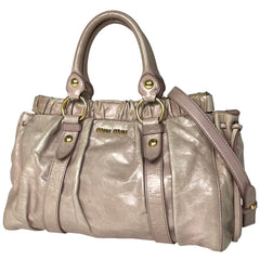 ミュウ ミュウ ロゴ ハンドバッグ レザー レディース ブランドバッグ・小物 【中古】brbag