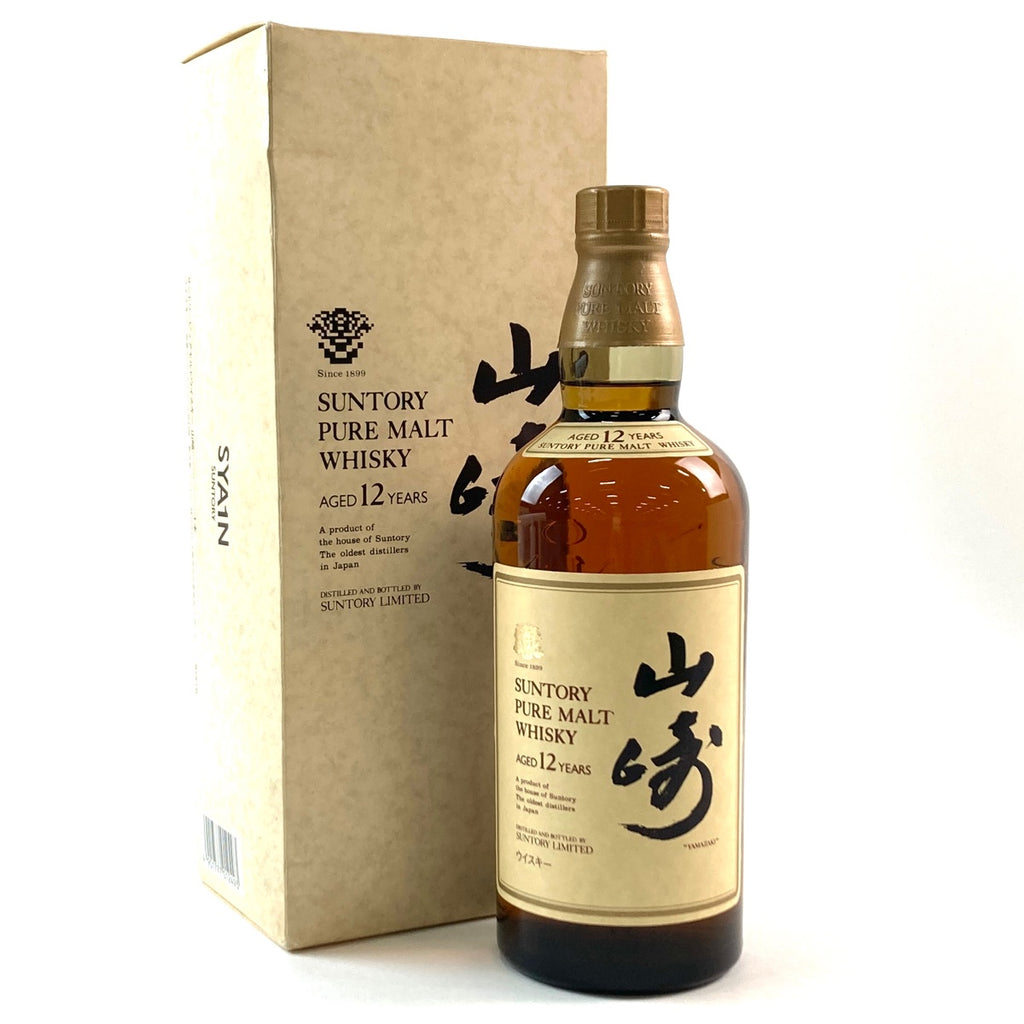 サントリーピュアモルトウイスキー　山崎12年　特級　760ml 向獅子　冊、箱❷ 在庫一掃】 サントリー 山崎 12年 ピュアモルト 向獅子 750ml 国産