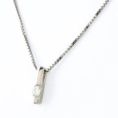 ダイヤモンド デザインネックレス ネックレス Pt900 Pt850 ダイヤモンド レディース ノンブランドジュエリー 【中古】nbjwl