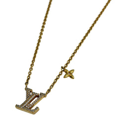 ルイ・ヴィトン コリエ LV アイコニック ネックレス GP ラインストーン レディース ブランドアクセサリー 【中古】bracc