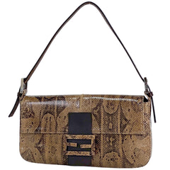 フェンディ ズッカロゴ マンマバケット ショルダーバッグ パイソン レディース ブランドバッグ・小物 【中古】brbag