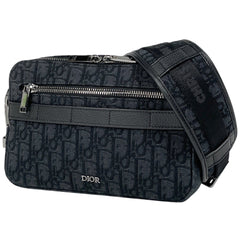 クリスチャンディオール オブリーク ショルダーバッグ キャンバス メンズ ブランドバッグ・小物 【中古】brbag