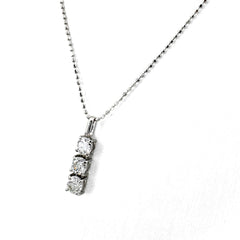 メレダイヤ デザインネックレス ネックレス Pt900 Pt850 ダイヤモンド レディース ノンブランドジュエリー 【中古】nbjwl