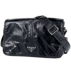 プラダ ロゴプレート ショルダーバッグ ショルダーバッグ レザー 2VD073 メンズ ブランドバッグ・小物 【中古】brbag