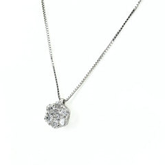 メレダイヤ ネックレス Pt900 Pt850 ダイヤモンド レディース ノンブランドジュエリー 【中古】nbjwl