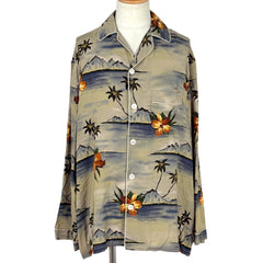 セリーヌ プリント パジャマ トップス 長袖シャツ レーヨン メンズ ブランドアパレル 【中古】brapp