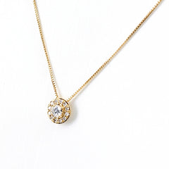 ヴァンドーム青山 メレダイヤ デザインネックレス ネックレス K18 ダイヤモンド レディース ブランドジュエリー 【中古】brjwl