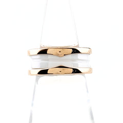 ブルガリ ビーゼロワン リング リング 9号 750 セラミック レディース ブランドジュエリー 【中古】brjwl