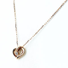 ヨンドシー メレダイヤ ネックレス K10 ダイヤモンド レディース ブランドジュエリー 【中古】brjwl