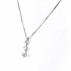 タサキ メレダイヤ デザインネックレス ネックレス Pt900 Pt850 ダイヤモンド レディース ブランドジュエリー 【中古】brjwl
