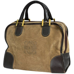 ロエベ アマソナ 32 ハンドバッグ スエード レディース ブランドバッグ・小物 【中古】brbag