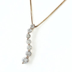 メレダイヤ デザインネックレス ネックレス K18 ダイヤモンド レディース ノンブランドジュエリー 【中古】nbjwl
