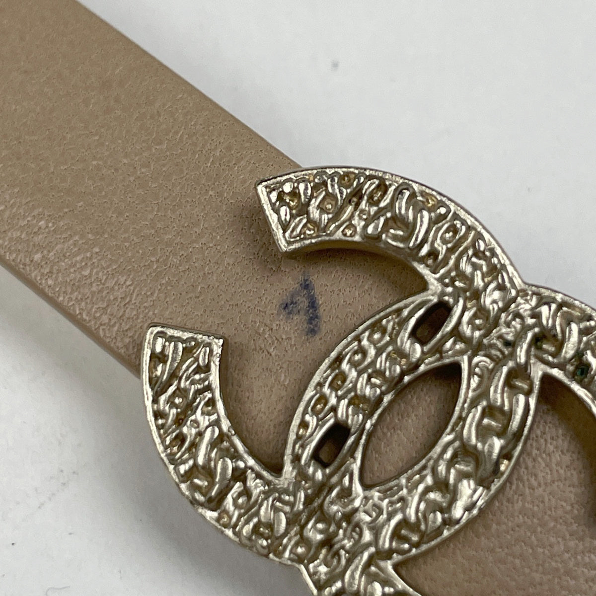 【5766】CHANEL シャネル ベルト ココマーク ベージュ 在庫一掃】 シャネル ココマーク ベルト レザー GP メンズ ブランド