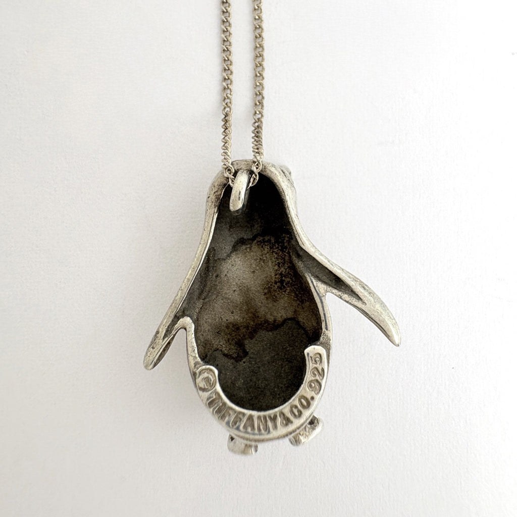 Tiffany ペンギン型シルバーネックレス ティファニー ペンギンモチーフ ネックレス シルバー925 レディース