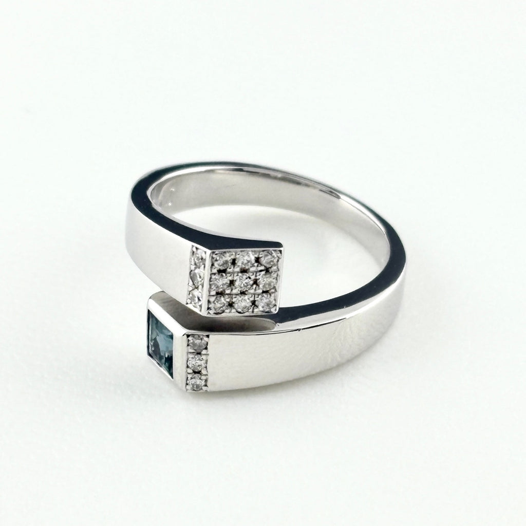 ジェムケリー GEMCEREY アレキサンドライト 0.249ct リング 7号 K18 WG