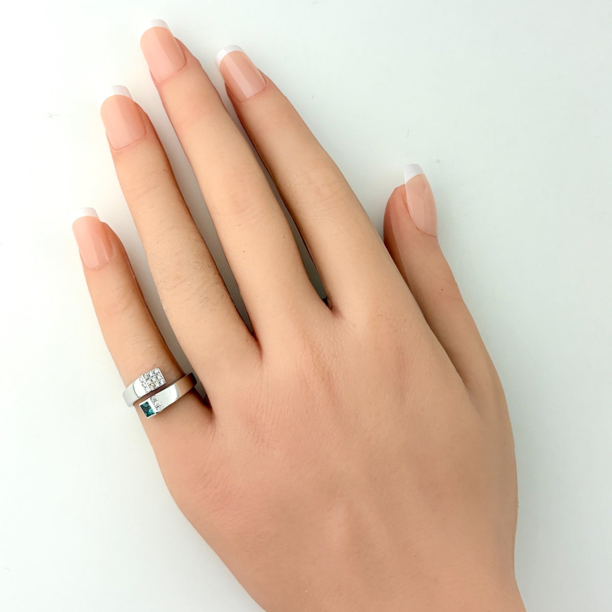ジェムケリー GEMCEREY アレキサンドライト 0.249ct リング 7号 K18 WG