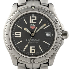 タグホイヤー リンク デイト プロフェッショナル WT1110 腕時計 SS クォーツ ブラック メンズ 時計 【中古】wtcbb