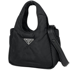 プラダ ロゴプレート ハンドバッグ テスートナイロン 1BA359 レディース ブランドバッグ・小物 【中古】brbag
