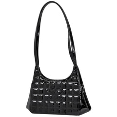 シャネル チョコバー ショルダーバッグ パテントレザー レディース ブランドバッグ・小物 【中古】brbag