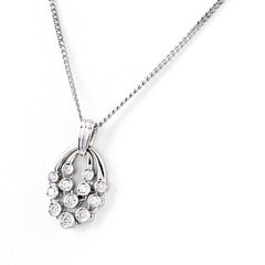 メレダイヤ デザインネックレス ネックレス Pt900 Pt850 ダイヤモンド レディース ノンブランドジュエリー 【中古】nbjwl