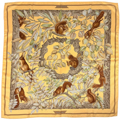 エルメス カレ90 CASSE NOISETTE スカーフ シルク レディース ブランドバッグ・小物 【中古】brbag