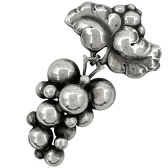 ジョージジェンセン ムーンライト グレープ ブローチ シルバー925 レディース ブランドアクセサリー 【中古】bracc