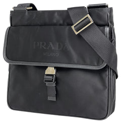 プラダ ロゴ プレート ショルダーバッグ ナイロン レディース ブランドバッグ・小物 【中古】brbag