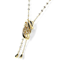 メレダイヤ デザインネックレス ネックレス K18 ダイヤモンド レディース ノンブランドジュエリー 【中古】nbjwl