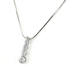 メレダイヤ ネックレス Pt900 Pt850 ダイヤモンド レディース ノンブランドジュエリー 【中古】nbjwl