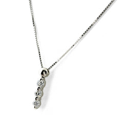 メレダイヤ デザインネックレス ネックレス Pt900 Pt850 ダイヤモンド レディース ノンブランドジュエリー 【中古】nbjwl