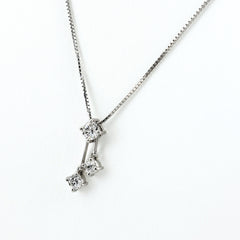メレダイヤ デザインネックレス ネックレス Pt900 Pt850 ダイヤモンド レディース ノンブランドジュエリー 【中古】nbjwl