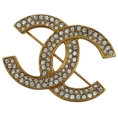 シャネル ココマーク ラインストーン ブローチ GP レディース ブランドアクセサリー 【中古】bracc