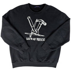 ルイ・ヴィトン ロゴ エンブロイダード スウェット トップス スウェット コットン メンズ ブランドアパレル 【中古】brapp