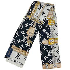 ルイ・ヴィトン バンドー モノグラム コンフィデンシャル スカーフ シルク レディース ブランドバッグ・小物 【中古】brbag