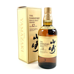 サントリー 山崎 12年 シングルモルト 旧 700ml 国産ウイスキー 酒 【古酒】liqbb【東京都内限定お届け】