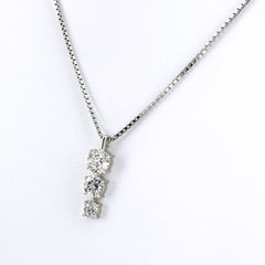 ダイヤモンド デザインネックレス ネックレス Pt900 Pt850 ダイヤモンド レディース ノンブランドジュエリー 【中古】nbjwl
