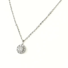 メレダイヤ デザインネックレス ネックレス Pt950 ダイヤモンド レディース ノンブランドジュエリー 【中古】nbjwl